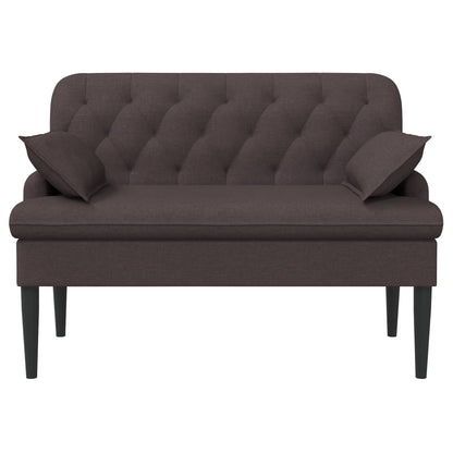 Loveseat con bottoni imbottiti Marrone Scuro 111 x 68 x 80 cm | homemem39