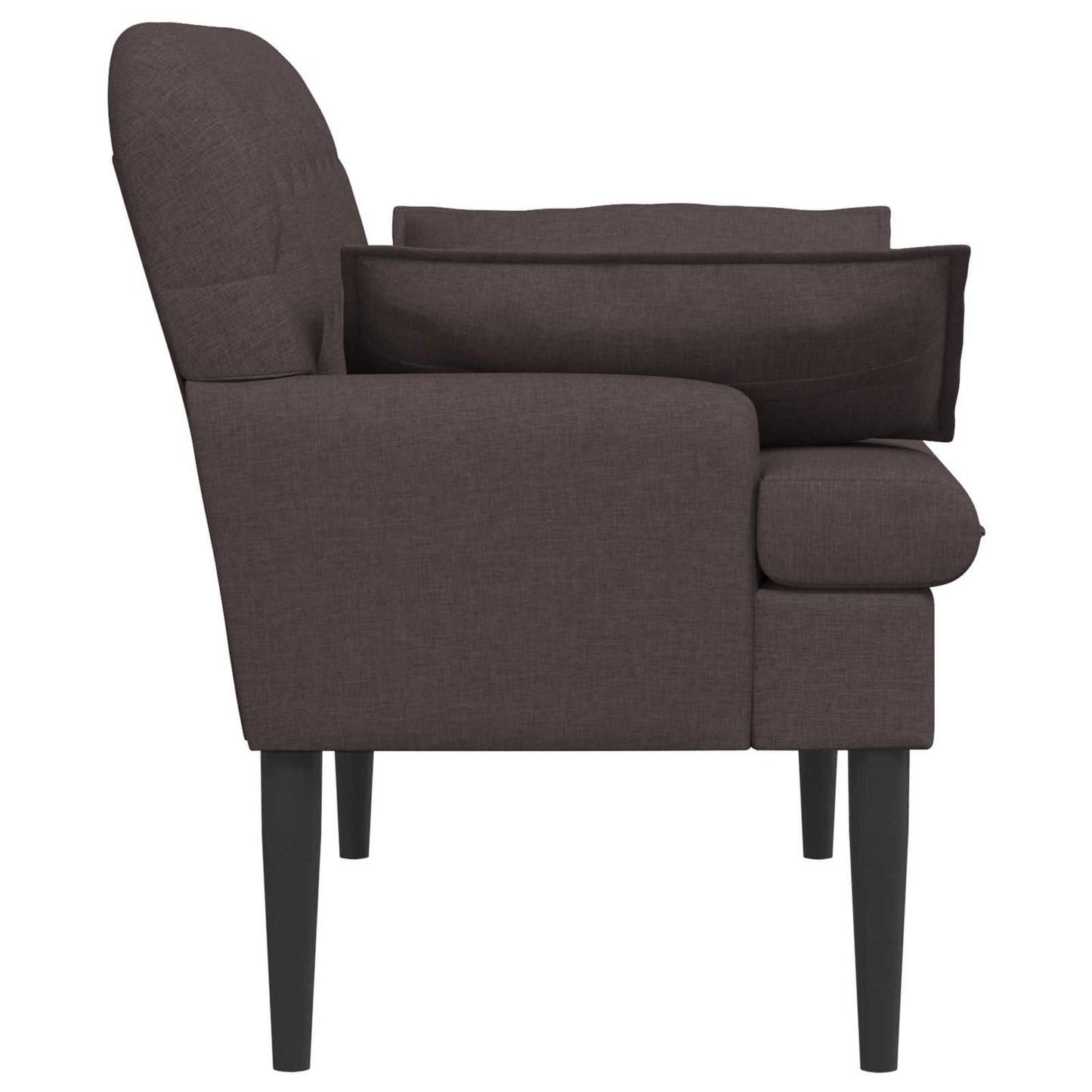 Loveseat con bottoni imbottiti Marrone Scuro 111 x 68 x 80 cm | homemem39