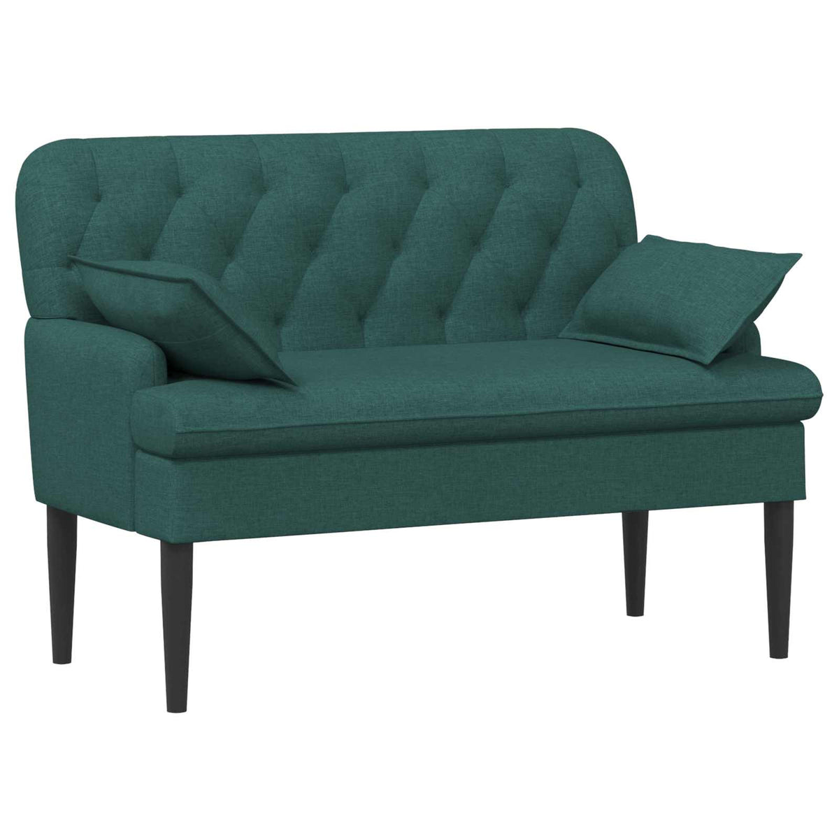 Loveseat con bottoni imbottiti Verde Scuro 111 x 68 x 80 cm | homemem39