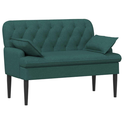 Loveseat con bottoni imbottiti Verde Scuro 111 x 68 x 80 cm | homemem39