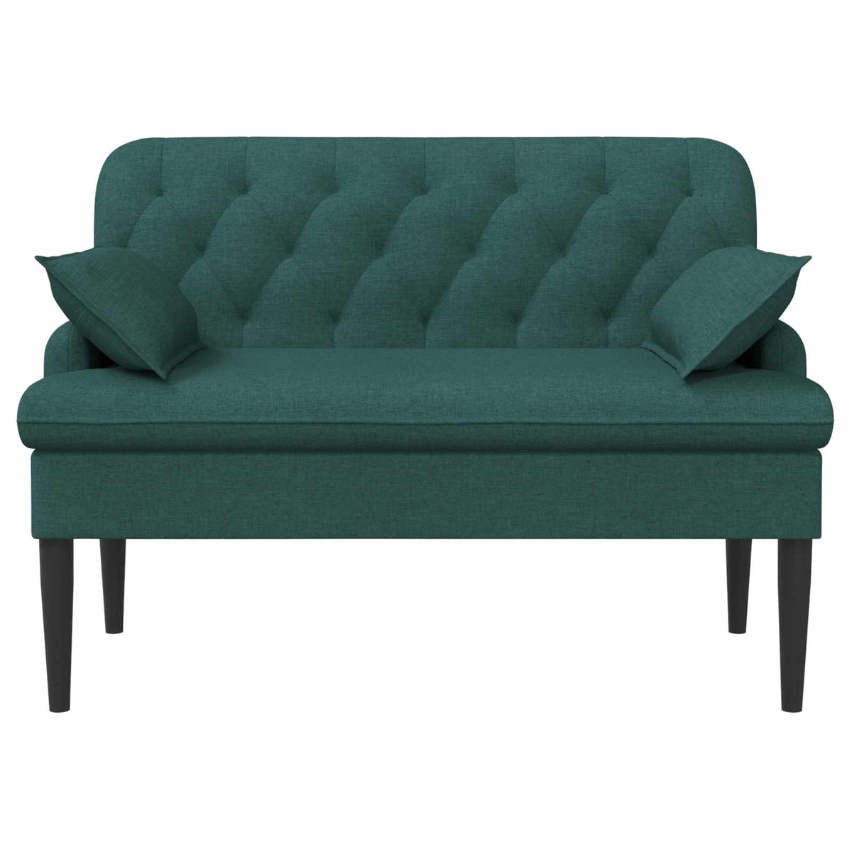 Loveseat con bottoni imbottiti Verde Scuro 111 x 68 x 80 cm | homemem39