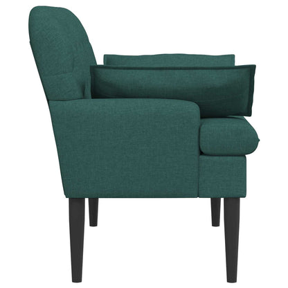 Loveseat con bottoni imbottiti Verde Scuro 111 x 68 x 80 cm | homemem39