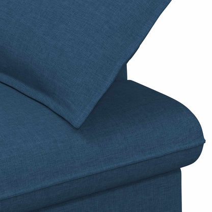 Loveseat con bottoni imbottiti Blu 111 x 68 x 80 cm Tessuto | homemem39
