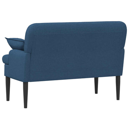 Loveseat con bottoni imbottiti Blu 111 x 68 x 80 cm Tessuto | homemem39