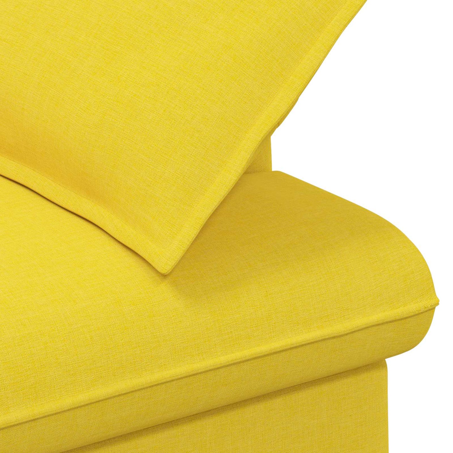 Loveseat con bottoni imbottiti Giallo Chiaro 111 x 68 x 80 cm | homemem39