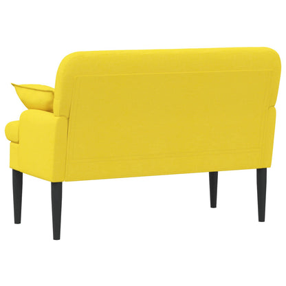 Loveseat con bottoni imbottiti Giallo Chiaro 111 x 68 x 80 cm | homemem39