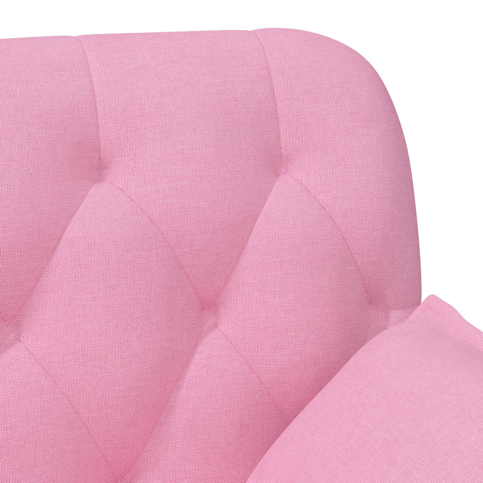 Loveseat con bottoni imbottiti Rosa 111 x 68 x 80 cm Tessuto | homemem39