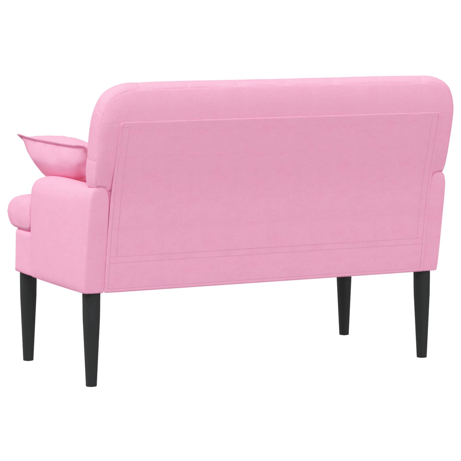 Loveseat con bottoni imbottiti Rosa 111 x 68 x 80 cm Tessuto | homemem39
