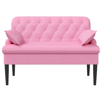 Loveseat con bottoni imbottiti Rosa 111 x 68 x 80 cm Tessuto | homemem39