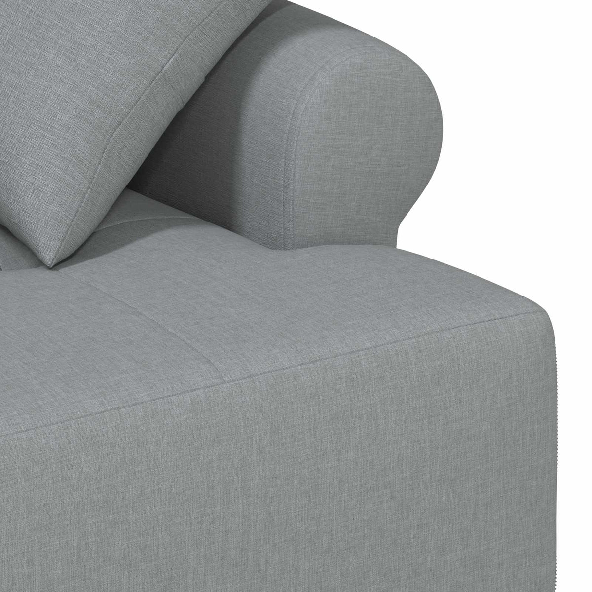 Loveseat con bottoni imbottiti Grigio Chiaro 120 x 65 x 79 cm | homemem39