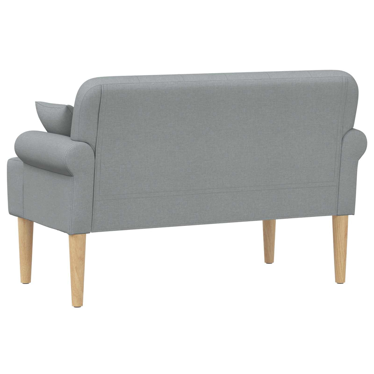 Loveseat con bottoni imbottiti Grigio Chiaro 120 x 65 x 79 cm | homemem39