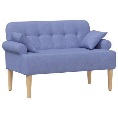 Loveseat con bottoni imbottiti Blu jeans 120 x 65 x 79 cm | homemem39