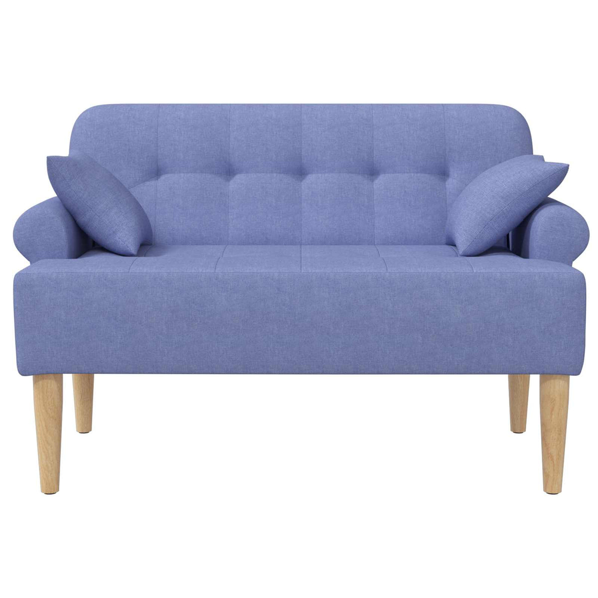 Loveseat con bottoni imbottiti Blu jeans 120 x 65 x 79 cm | homemem39