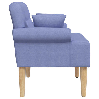Loveseat con bottoni imbottiti Blu jeans 120 x 65 x 79 cm | homemem39