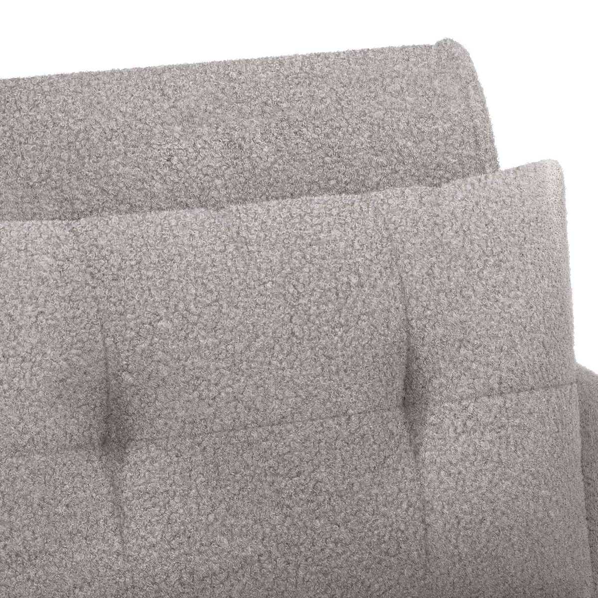 Loveseat con bottoni imbottiti Grigio Chiaro 117 x 67 x 77 cm | homemem39
