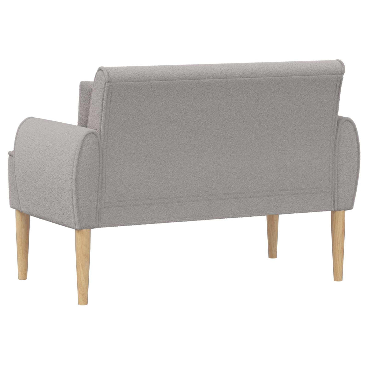 Loveseat con bottoni imbottiti Grigio Chiaro 117 x 67 x 77 cm | homemem39