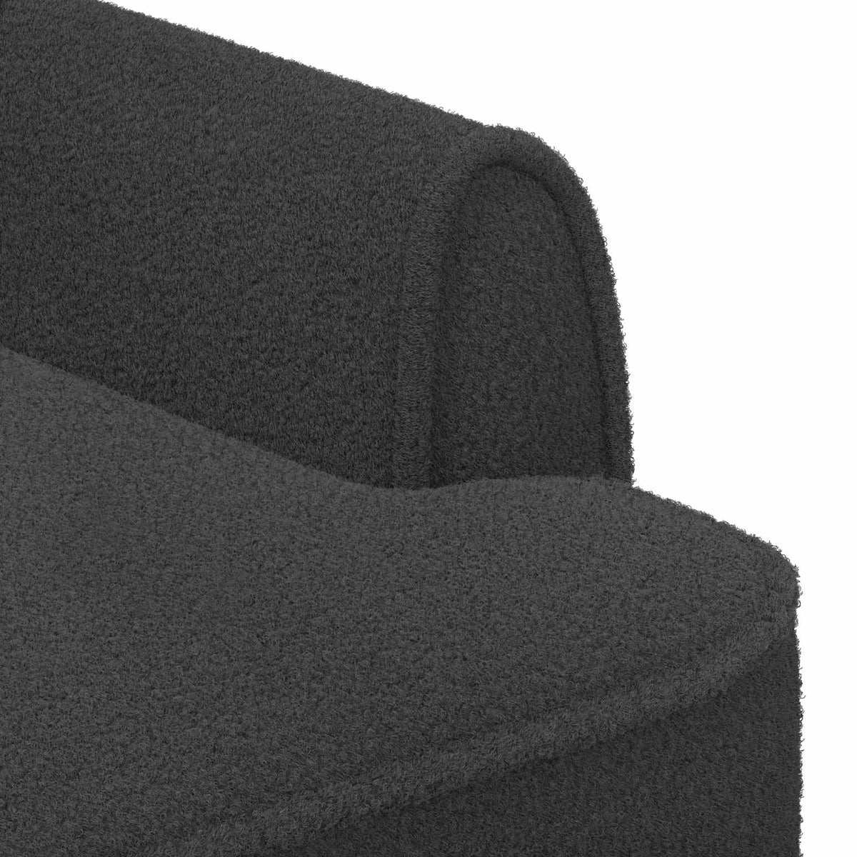 Loveseat con bottoni imbottiti Grigio Scuro 117 x 67 x 77 cm | homemem39