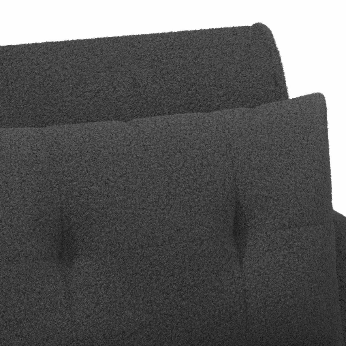 Loveseat con bottoni imbottiti Grigio Scuro 117 x 67 x 77 cm | homemem39