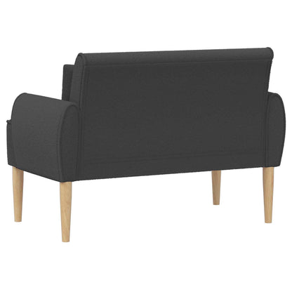 Loveseat con bottoni imbottiti Grigio Scuro 117 x 67 x 77 cm | homemem39