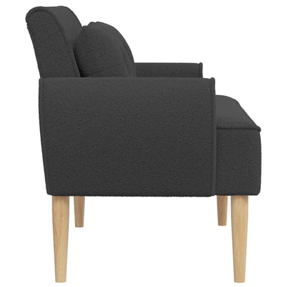Loveseat con bottoni imbottiti Grigio Scuro 117 x 67 x 77 cm | homemem39