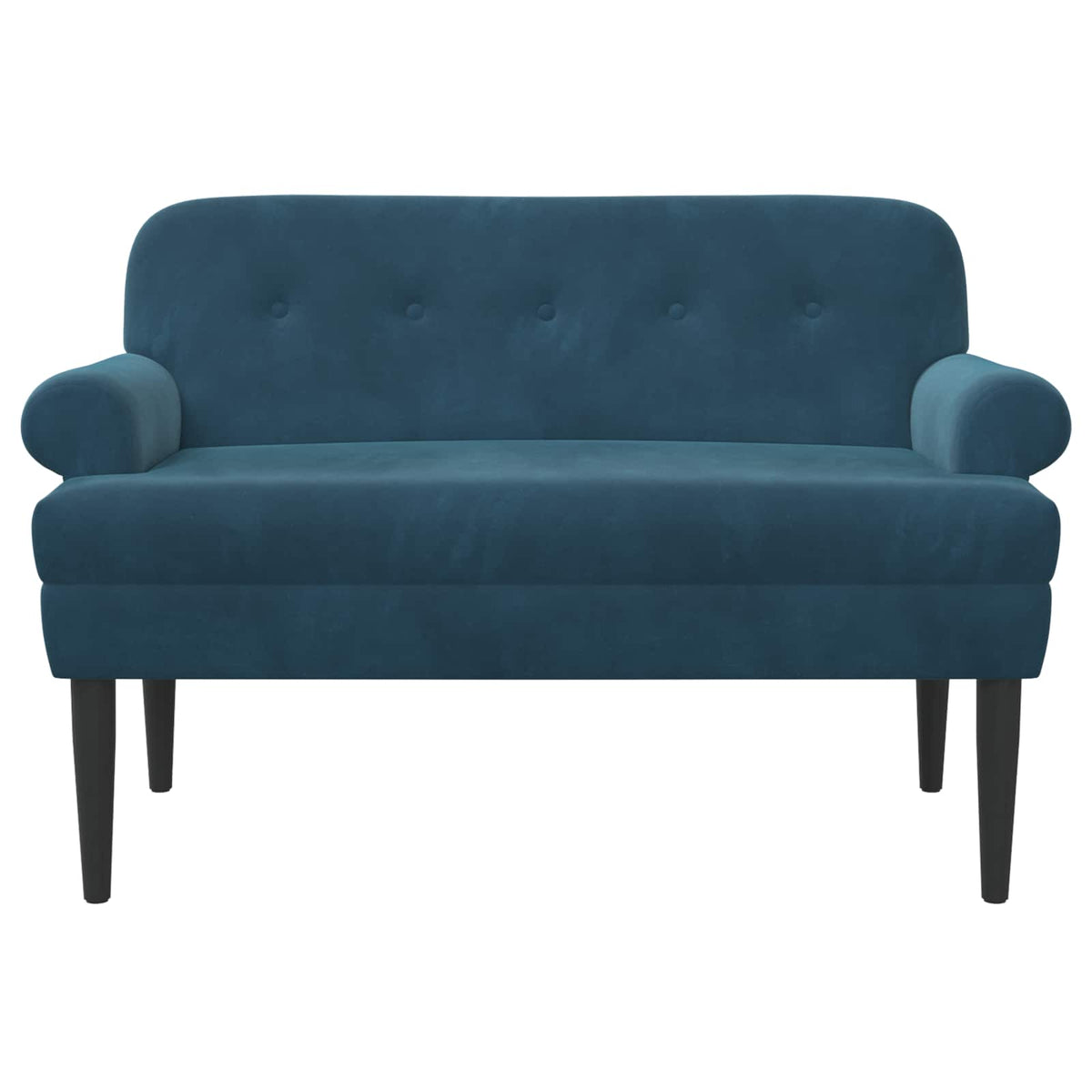 Loveseat con bottoni imbottiti Blu 120 x 66 x 78 cm Velluto | homemem39