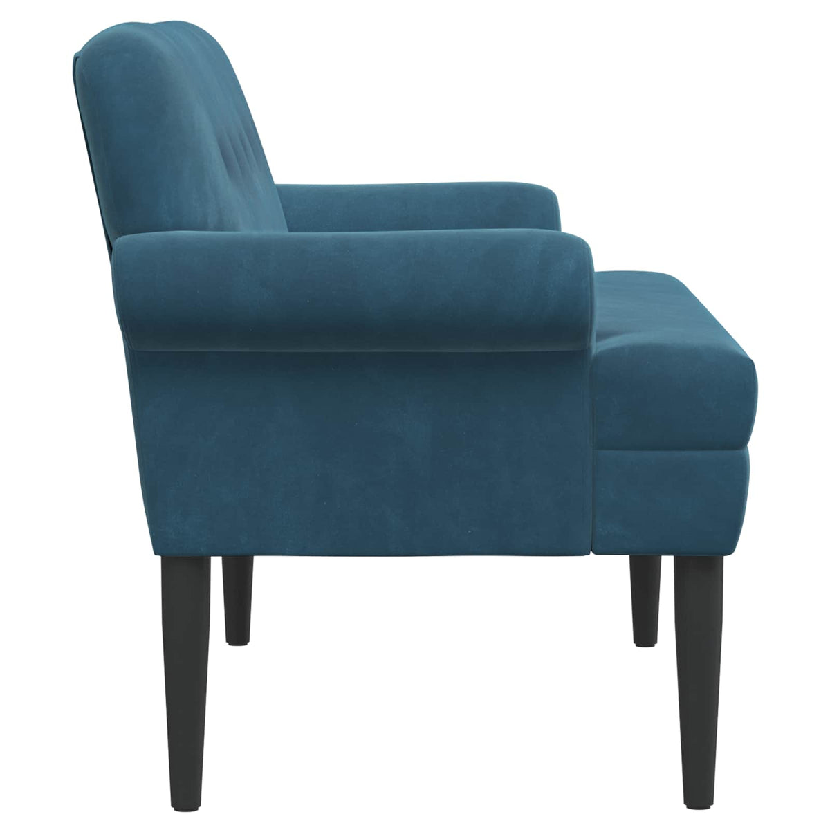 Loveseat con bottoni imbottiti Blu 120 x 66 x 78 cm Velluto | homemem39