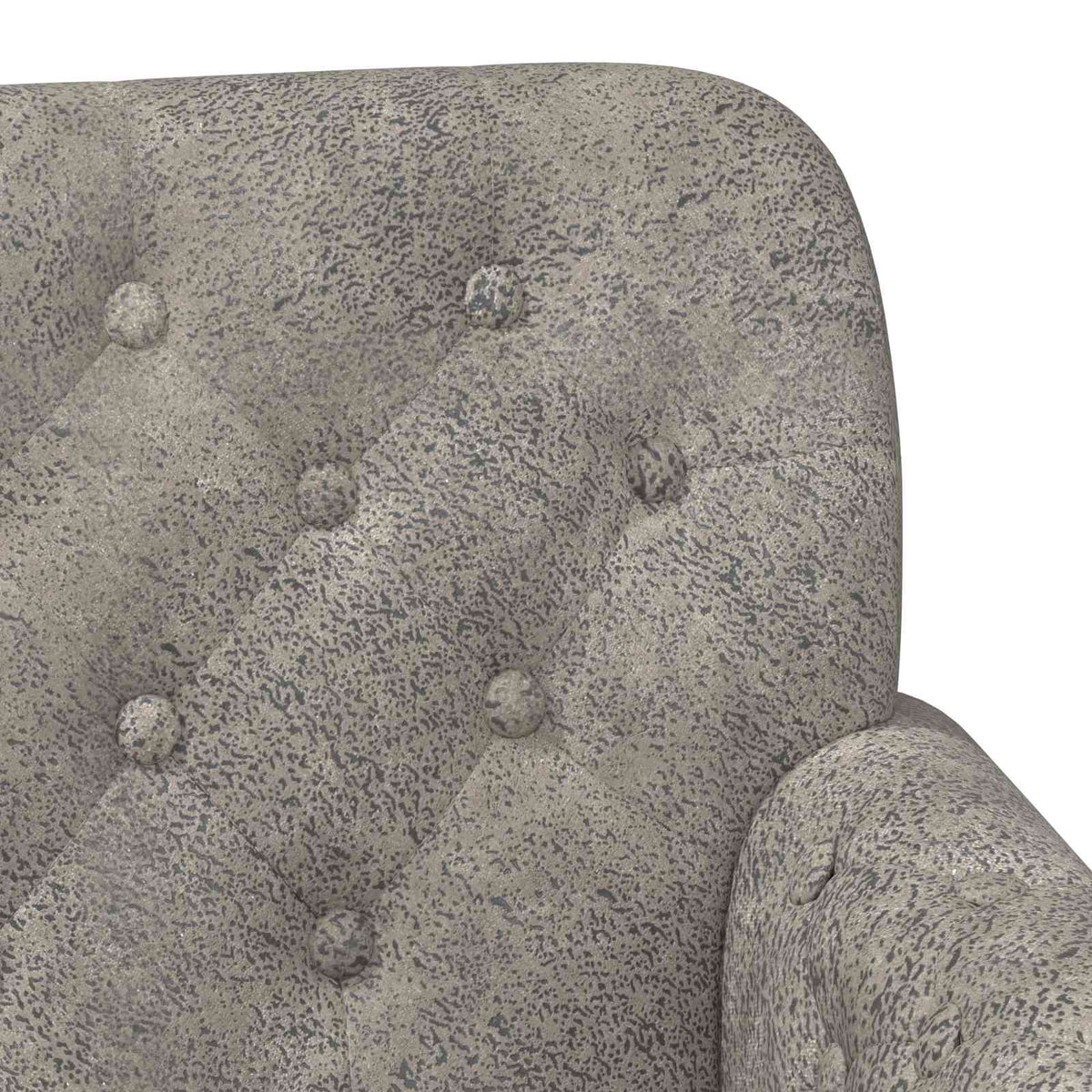 Loveseat con bottoni imbottiti Grigio Chiaro 120 x 65 x 78 cm