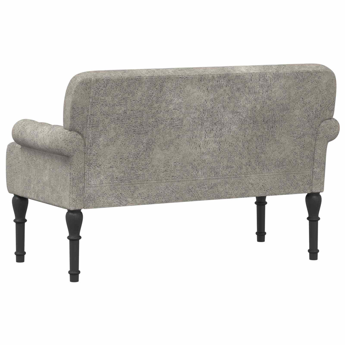 Loveseat con bottoni imbottiti Grigio Chiaro 120 x 65 x 78 cm