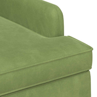 Loveseat con bottoni imbottiti Verde chiaro 111 x 65 x 79 cm | homemem39