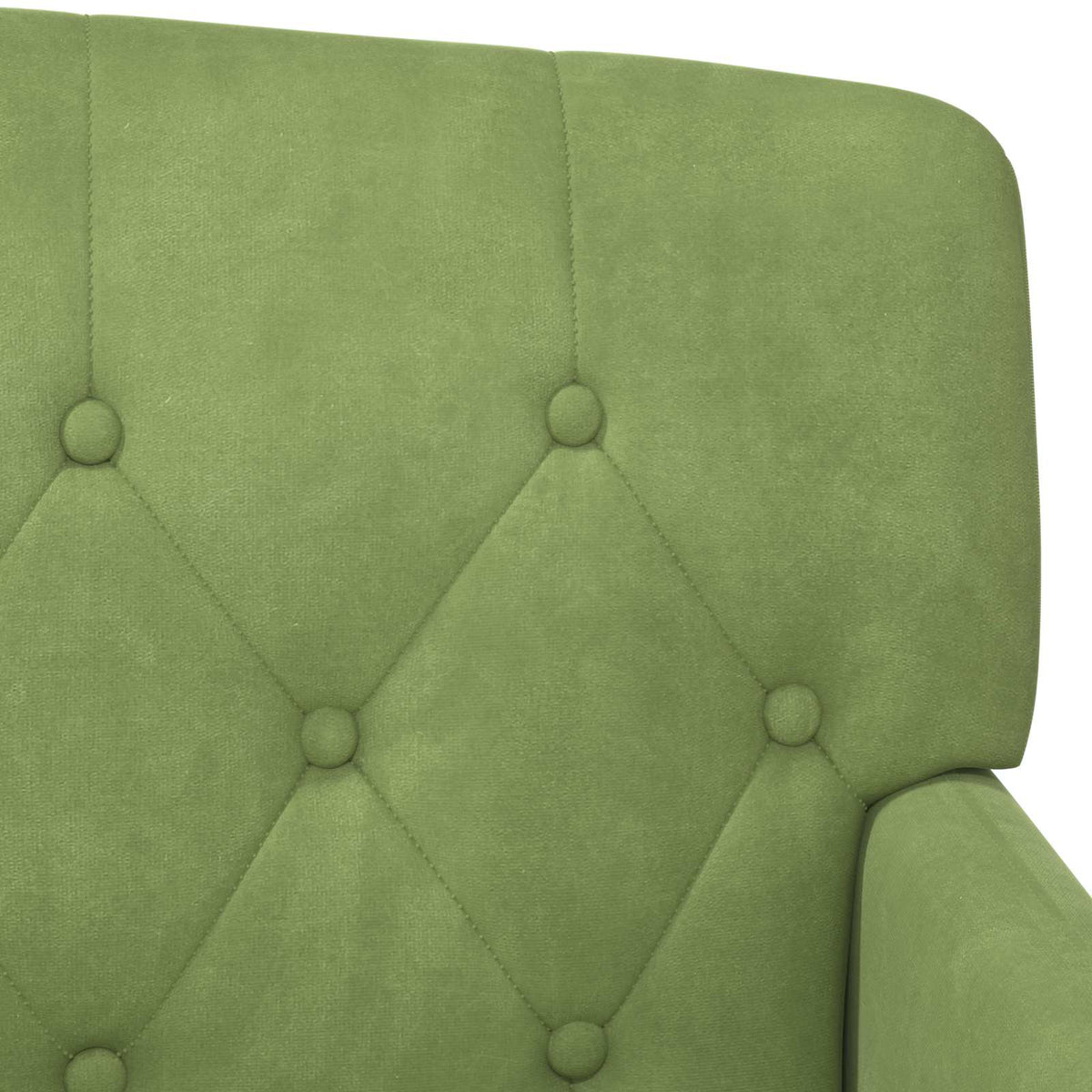 Loveseat con bottoni imbottiti Verde chiaro 111 x 65 x 79 cm | homemem39