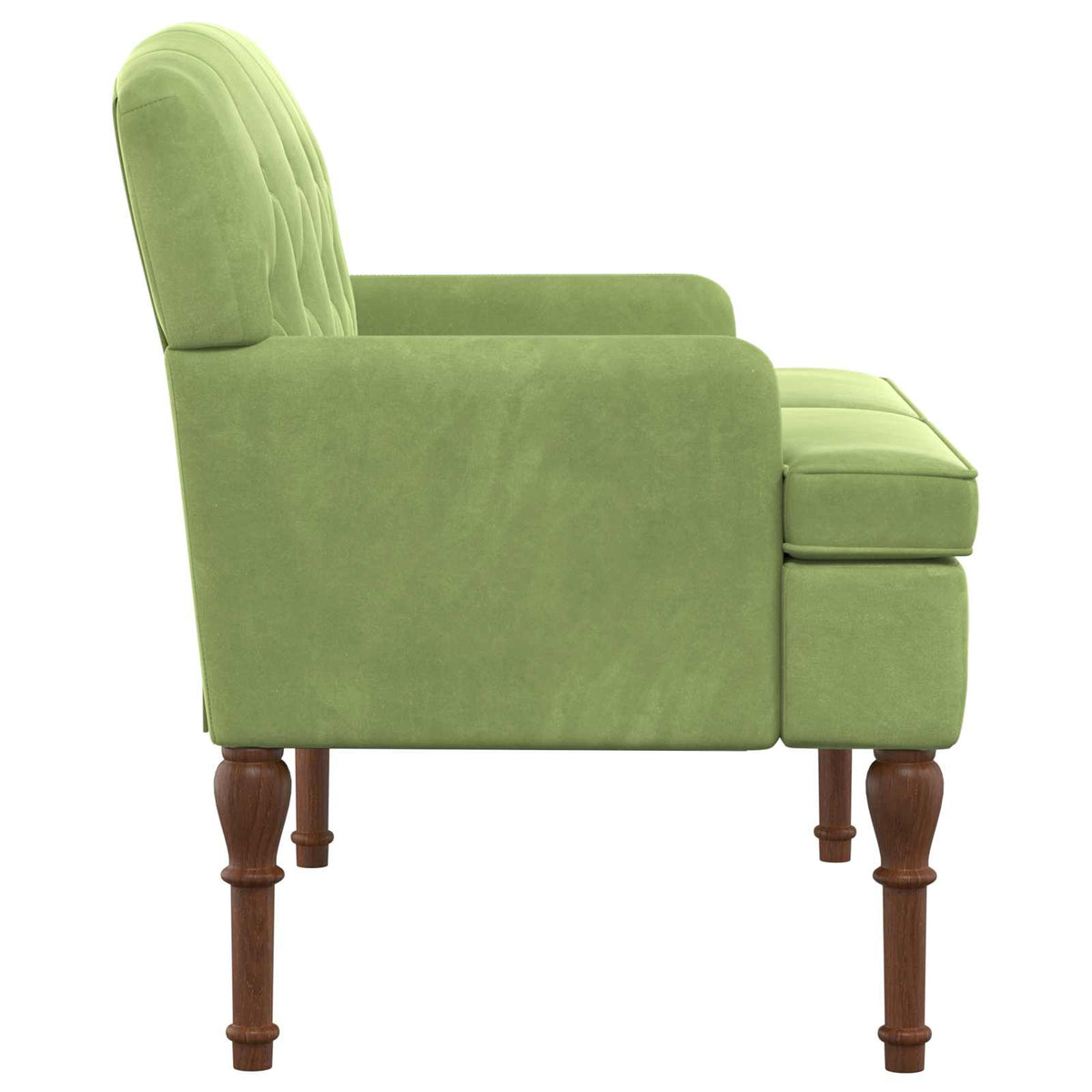 Loveseat con bottoni imbottiti Verde chiaro 111 x 65 x 79 cm | homemem39