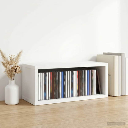 Rack per Stoccaggio CD Bianco 40 x 17 x 17 cm | homemem39