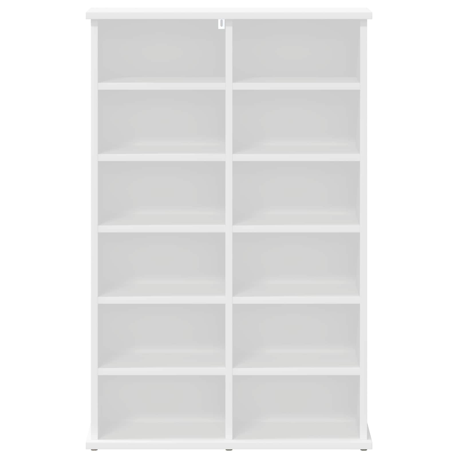 Mobile per CD Bianco 60 x 17 x 92 cm Legno ingegnerizzato | homemem39