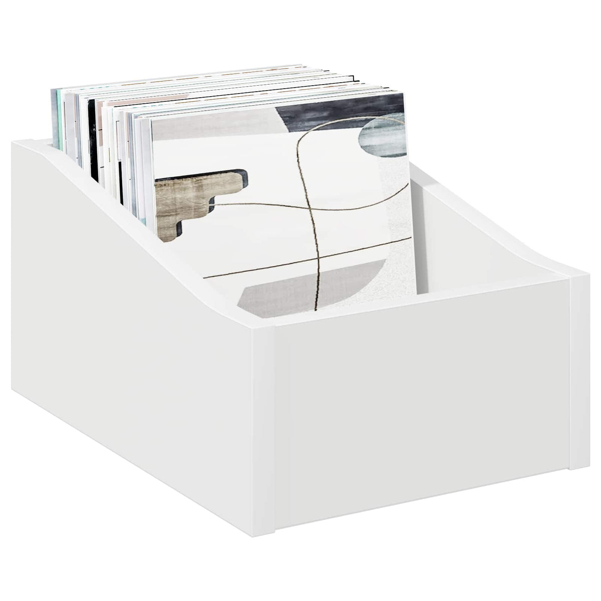 Scatola per dischi LP Bianco 23 x 33 x 16 cm | homemem39
