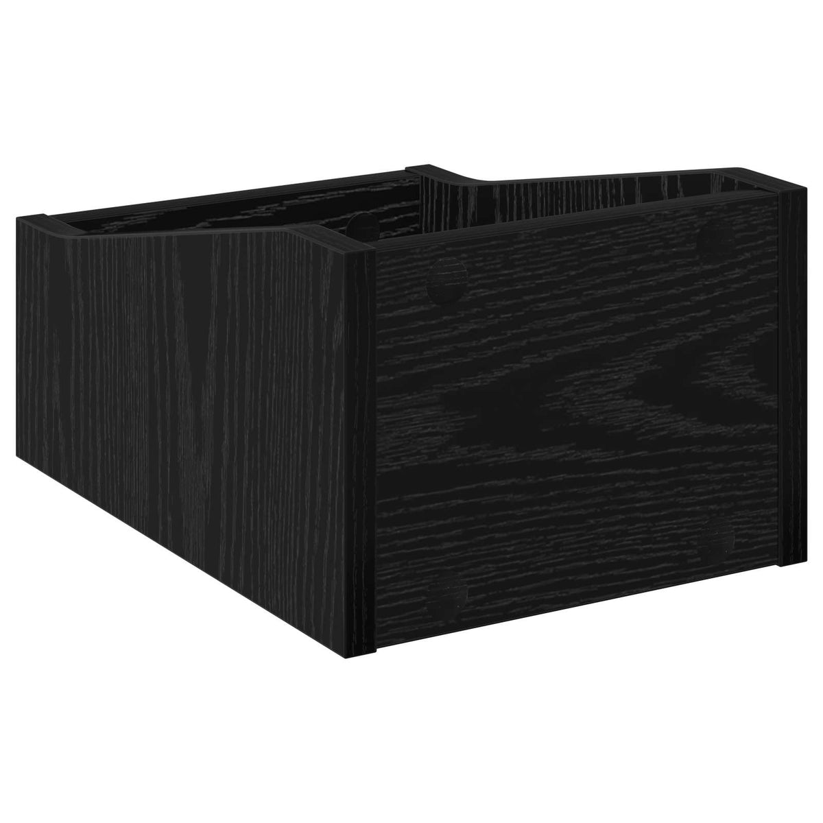 Scatola per dischi LP Rovere Nero 23 x 33 x 16 cm | homemem39