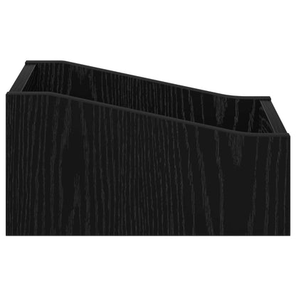 Scatola per dischi LP Rovere Nero 23 x 33 x 16 cm