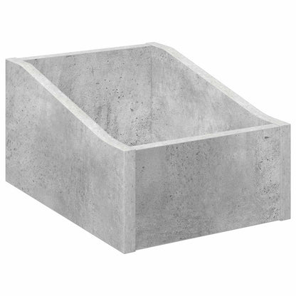 Scatola per dischi LP Grigio Cemento 23 x 33 x 16 cm