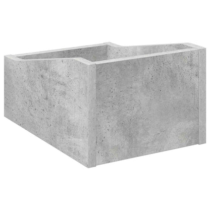 Scatola per dischi LP Grigio Cemento 23 x 33 x 16 cm | homemem39