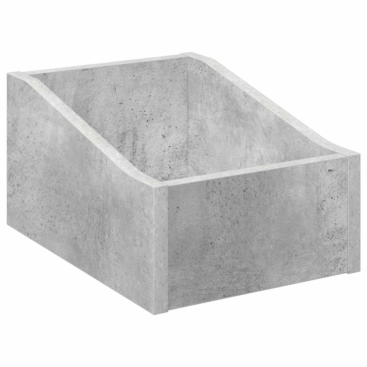 Scatola per dischi LP 2 pz Grigio Cemento 23 x 33 x 16 cm