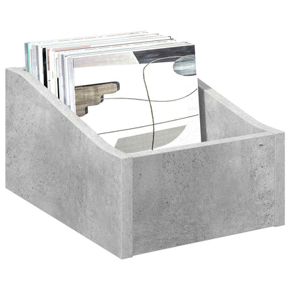 Scatola per dischi LP 2 pz Grigio Cemento 23 x 33 x 16 cm