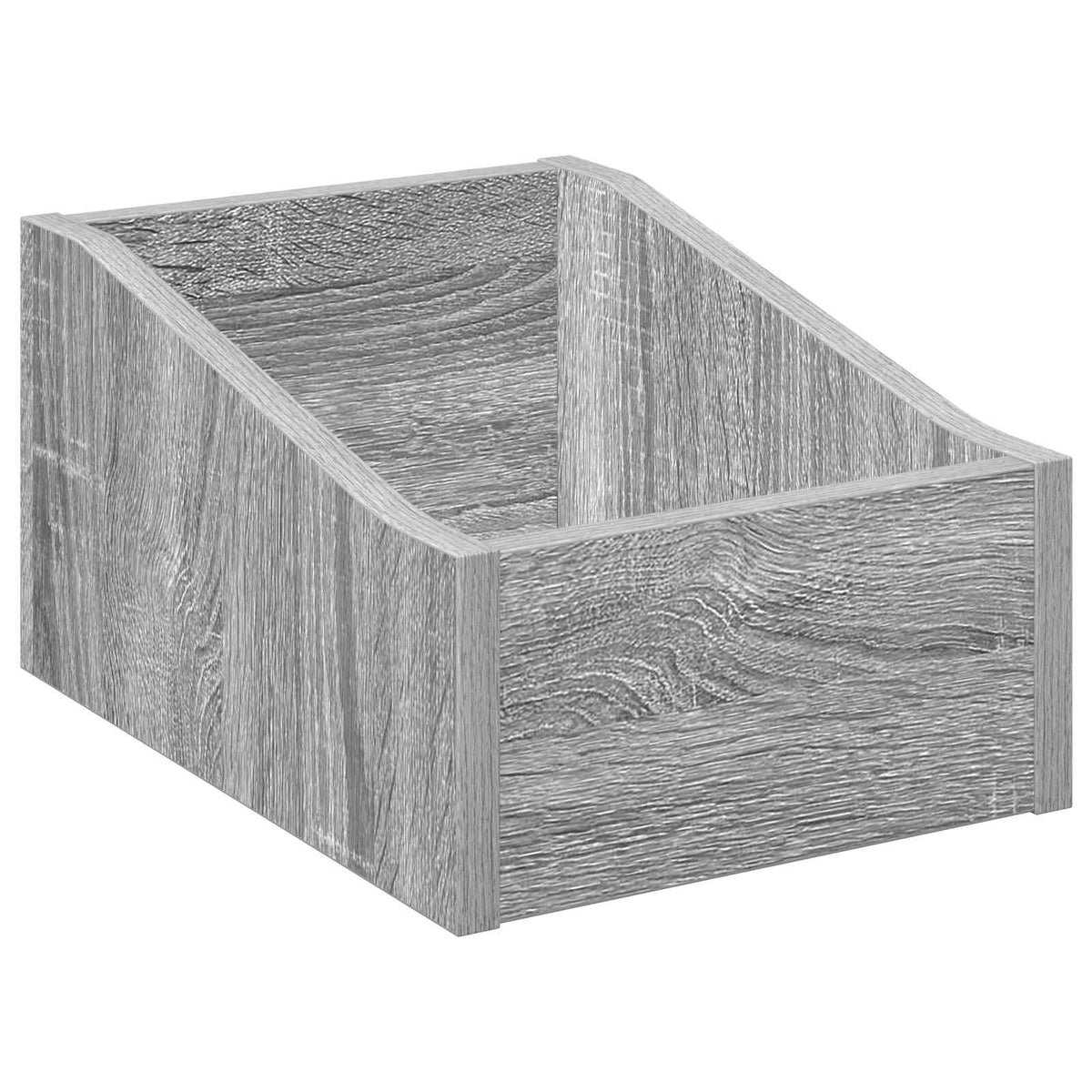 Scatola per dischi LP Sonoma grigio 23 x 33 x 16 cm | homemem39