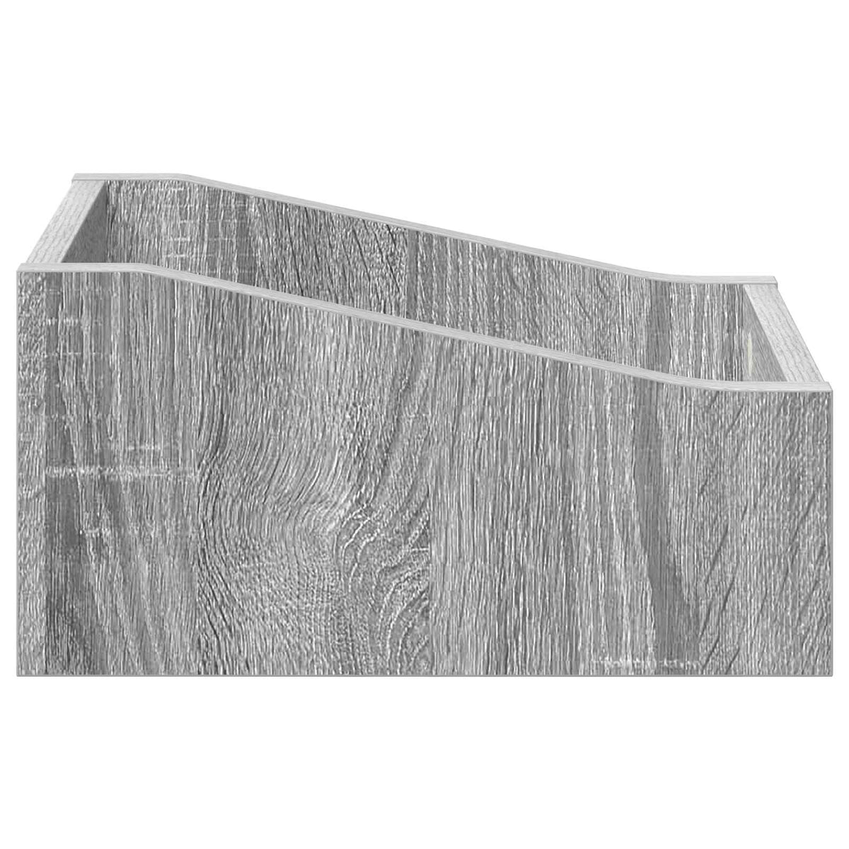 Scatola per dischi LP Sonoma grigio 23 x 33 x 16 cm | homemem39