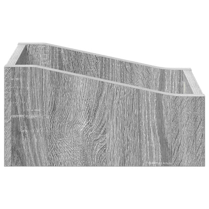 Scatola per dischi LP Sonoma grigio 23 x 33 x 16 cm | homemem39