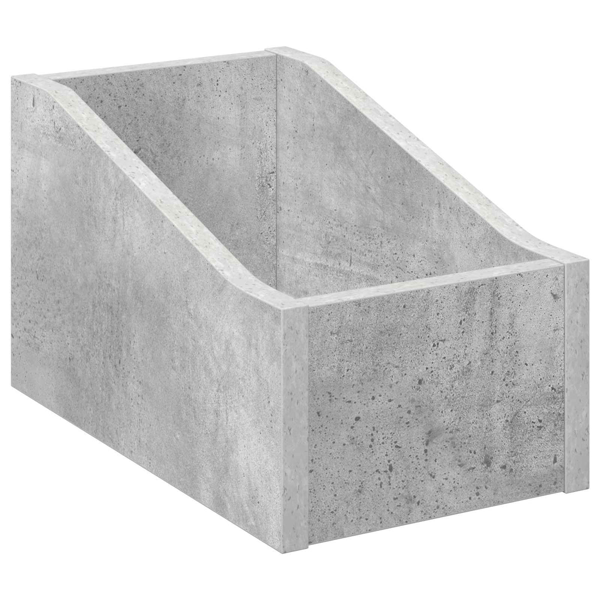 Scatola per dischi LP 2 pz Grigio Cemento 18 x 32 x 18 cm
