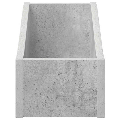 Scatola per dischi LP 2 pz Grigio Cemento 18 x 32 x 18 cm | homemem39
