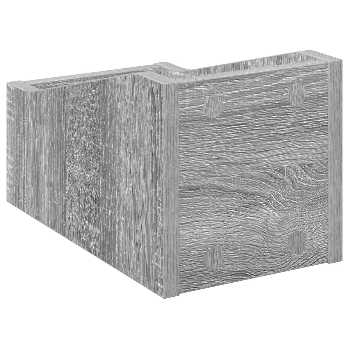 Scatola per dischi LP Sonoma grigio 18 x 32 x 18 cm | homemem39