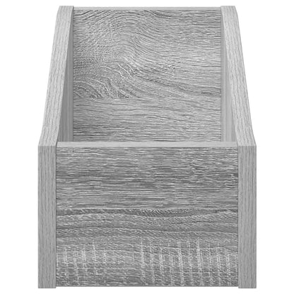 Scatola per dischi LP Sonoma grigio 18 x 32 x 18 cm | homemem39