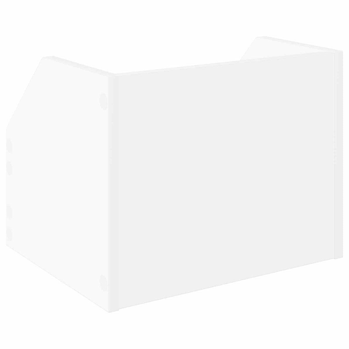 Scatola per album in vinile 2 pz Bianco 38 x 30 x 29 cm | homemem39