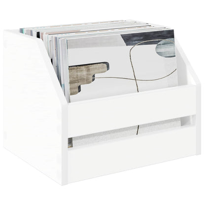 Scatola per album in vinile 2 pz Bianco 38 x 30 x 29 cm | homemem39