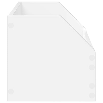 Scatola per album in vinile 2 pz Bianco 38 x 30 x 29 cm | homemem39